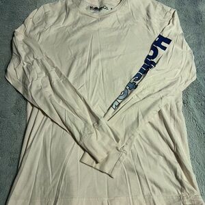 Hollister Men’s Long-Sleeve Logo Tee - White